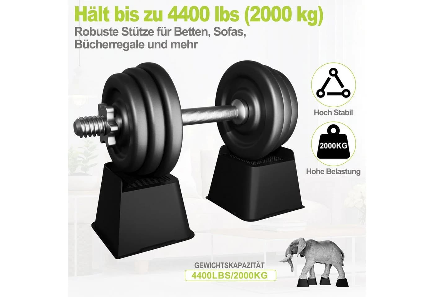 FIVMEN Möbelfuß Möbelerhöhung Tischhöhe Möbelerhöher - Bild 3