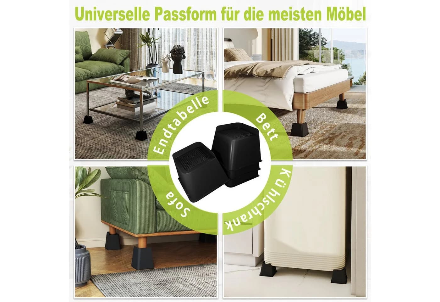 FIVMEN Möbelfuß Möbelerhöhung Tischhöhe Möbelerhöher - Bild 5