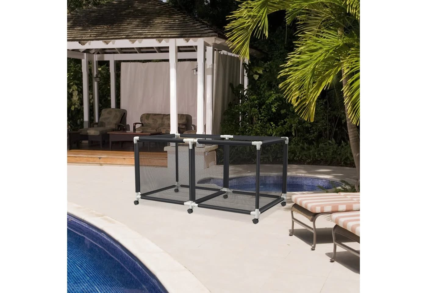 FIVMEN Pool Aufbewahrungsbox Organizer mit Rollen - Bild 5