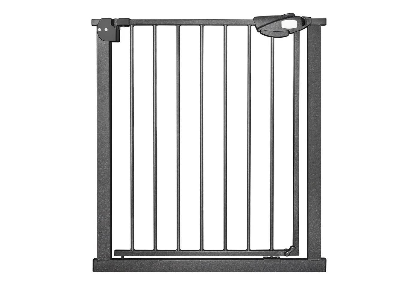 FIVMEN Treppenschutzgitter Weiß/Schwarz Metall Kindersicherung - Bild 2