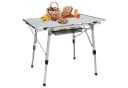 FIVMEN Campingtisch Faltbar Höhenverstellbar Aluminium Silber/Schwarz Bild 2
