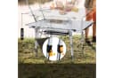 FIVMEN Campingtisch Faltbar Höhenverstellbar Aluminium Silber/Schwarz Bild 3
