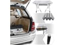 FIVMEN Campingtisch Faltbar Höhenverstellbar Aluminium Silber/Schwarz Bild 4