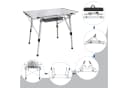 FIVMEN Campingtisch Faltbar Höhenverstellbar Aluminium Silber/Schwarz Bild 5