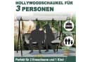 FIVMEN Hollywoodschaukel 3-Sitzer Gartenliege Metall Bild 3