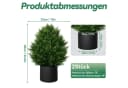FIVMEN 2x Künstlicher Buchsbaum 58cm mit Topf Grün Bild 1