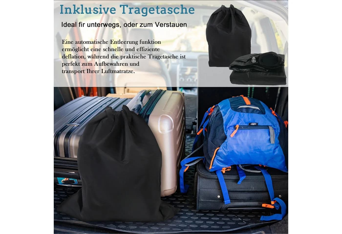 FIVMEN Luftbett Aufblasbare Matratze mit Elektrischer Pumpe - Bild 3