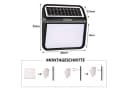 FIVMEN Solar Hausnummer LED Beleuchtung Schwarz Edelstahl Bild 1