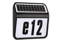 FIVMEN Solar Hausnummer LED Beleuchtung Schwarz Edelstahl Bild 2