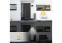 FIVMEN Solar Hausnummer LED Beleuchtung Schwarz Edelstahl Bild 4