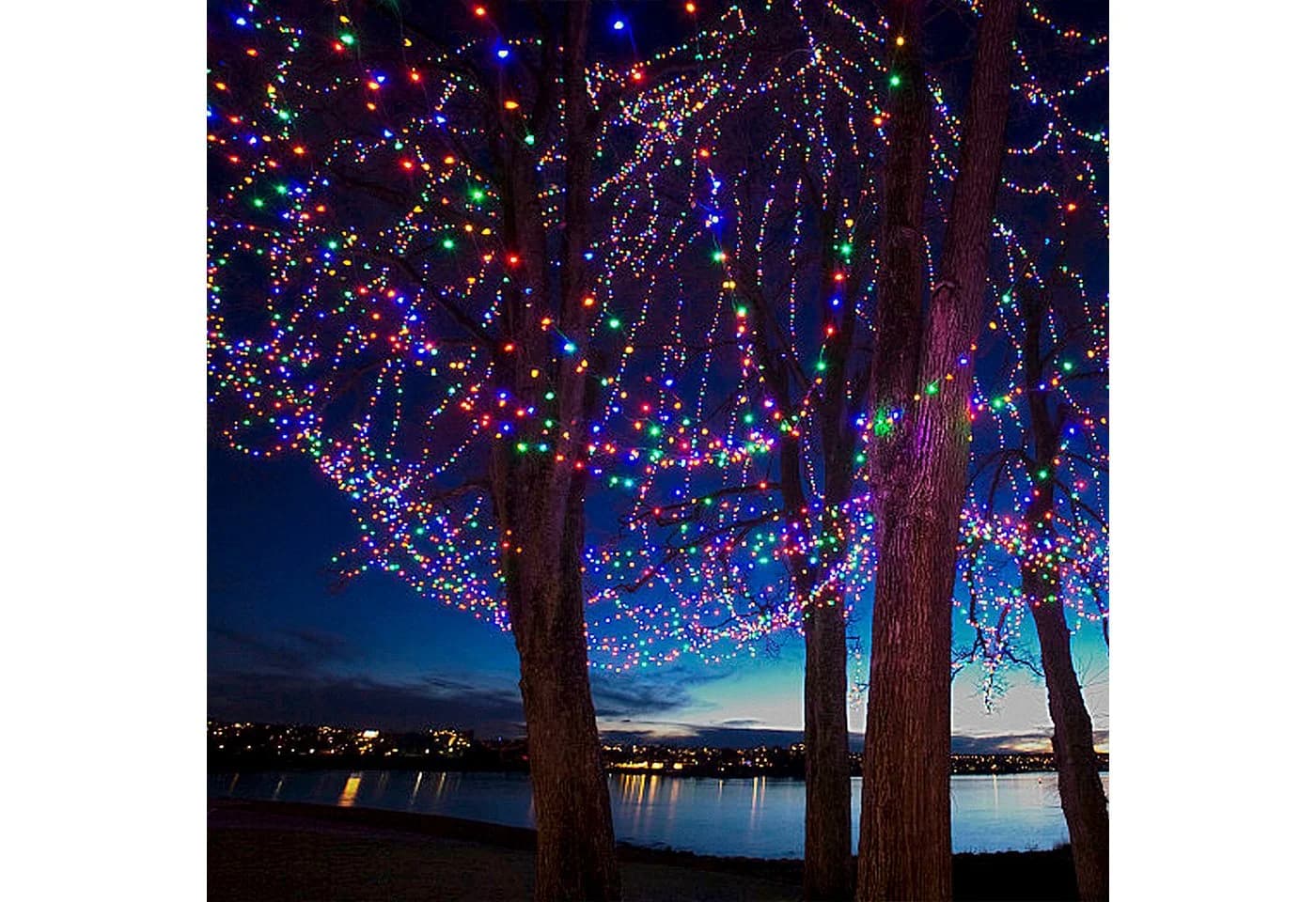 FIVMEN LED-Lichterkette Weihnachtsbeleuchtung Warmweiß & Bunt - Bild 3