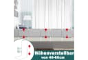 FIVMEN Bettschutzgitter Bettgitter Bettkantenschutz Höhenverstellbar Sicherheitsgeländer, für Kinder Bett, Leinengrau Bild 3
