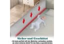 FIVMEN Bettschutzgitter Bettgitter Bettkantenschutz Höhenverstellbar Sicherheitsgeländer, für Kinder Bett, Leinengrau Bild 4