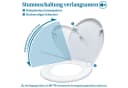 FIVMEN WC-Sitz Toilettendeckel Absenkautomatik Klobrille mit Softclose Toilettensitz Hartplastik Duroplast Universal Größe Bild 3