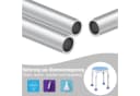 FIVMEN Duschhocker Höhenverstellbar Weiß Aluminium Kunststoff Bild 5