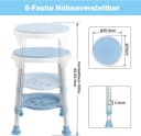 FIVMEN Duschhocker mit Tablett blau höhenverstellbar Bild 1