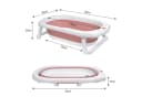 FIVMEN Babybadewanne Faltbare Babywanne Rosa Rutschfeste Füße Bild 1