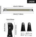FIVMEN LED Arbeitsleuchte 270W-675W Offroad Zusatzscheinwerfer Combo Strahl Bild 4
