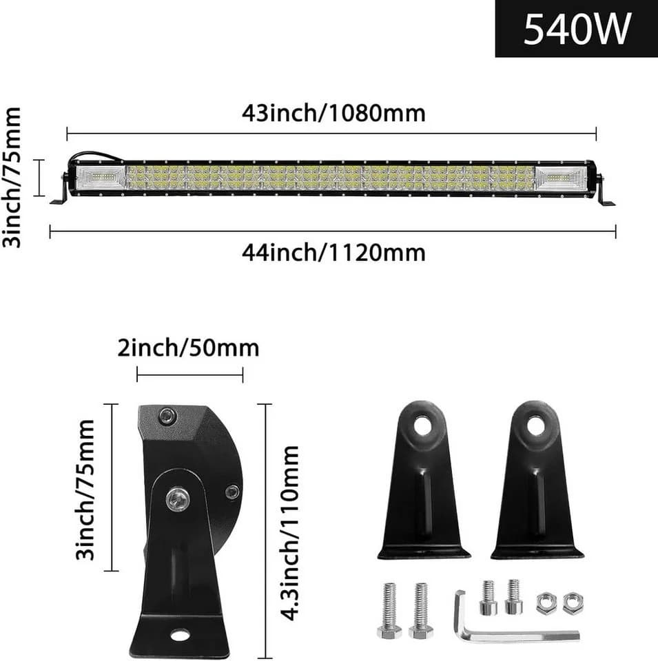 FIVMEN LED Arbeitsleuchte 270W-675W Offroad Zusatzscheinwerfer Combo Strahl - Bild 4