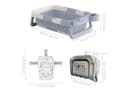 FIVMEN Babybadewanne Faltbare Mit Badekissen Und Thermometer Bild 1