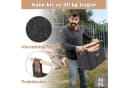 FIVMEN Kaminholzkorb 2-er Set XXL Faltbar Filz Dunkelgrau Bild 4
