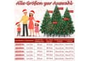 FIVMEN Künstlicher Weihnachtsbaum Grün mit LED warm-weiß und Metallständer Bild 1