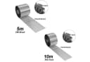 FIVMEN Rasenkante Beetbegrenzung Metall 5m/10m Silber/Schwarz/Rost Bild 1