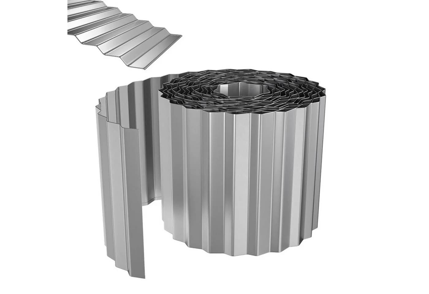 FIVMEN Rasenkante Beetbegrenzung Metall 5m/10m Silber/Schwarz/Rost - Bild 2