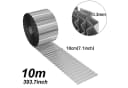 FIVMEN Rasenkante 5m/10m Beetbegrenzung Metall Verzinkt 15cm/18cm Hoch Silber/Schwarz/Rost Bild 1