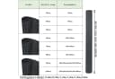 FIVMEN Sichtschutzmatte PVC Anthrazit Wetterfest Bild 1