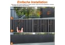 FIVMEN Sichtschutzmatte PVC Anthrazit Wetterfest Bild 5