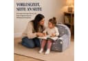 Jiexi Kindersessel Grau mit leuchtenden Sternen und Lamm-Fleece Bezug Bild 3