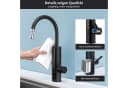 HOMELODY Küchenarmatur mit Durchlauferhitzer Schwarz 360° drehbar Bild 5