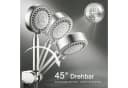 DESFAU Wannenarmatur Set gebürstet mit 4-strahliger Handbrause Bild 4