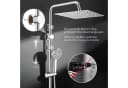 HOMELODY Duschsystem mit 30 cm Regendusche Chrom SUS304 Edelstahl Bild 3