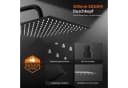 HOMELODY Duschsystem Schwarz mit 30 cm Regendusche und Ablage Bild 5