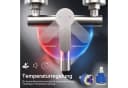 HOMELODY Wannenarmatur Set Edelstahl gebürstet mit 4-Strahl Handbrause Bild 1