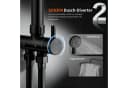 HOMELODY Duschsystem 30cm Regendusche Schwarz Edelstahl Bild 3