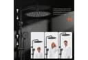 HOMELODY Duschsystem 30cm Regendusche Schwarz Edelstahl Bild 5