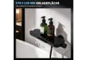 HOMELODY Brausegarnitur Badewannenarmatur Duschset mit Ablage Schwarz Bild 4