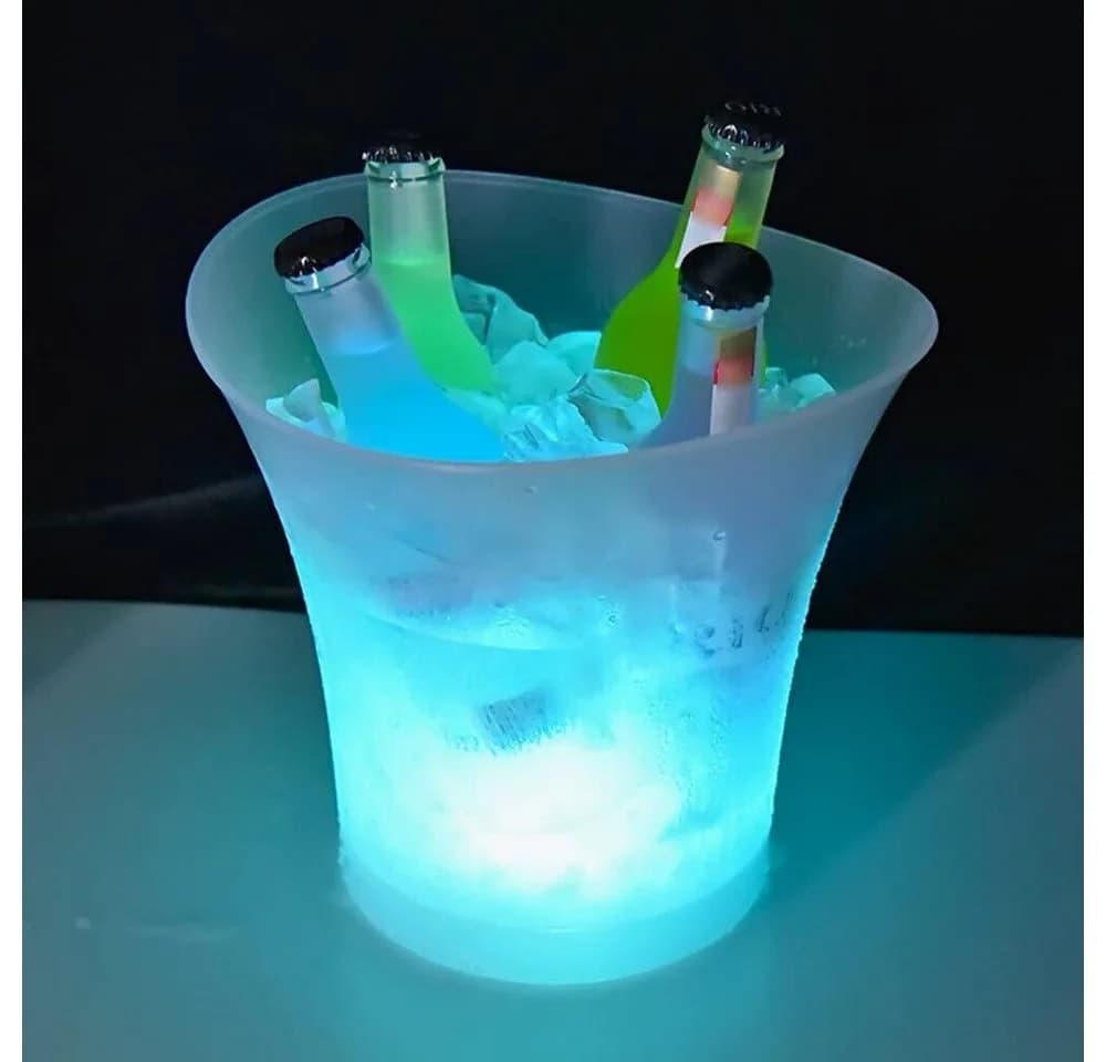 Smad Outdoor-Flaschenkühler 5L LED 7 Farbwechsel Weiß