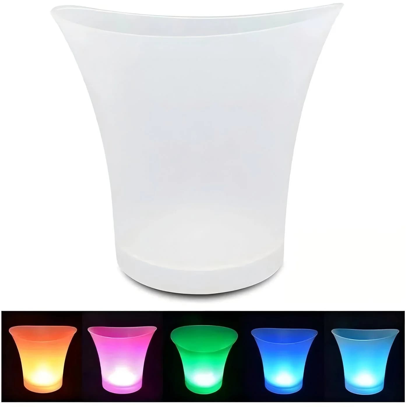 Smad Outdoor-Flaschenkühler 5L LED 7 Farbwechsel Weiß - Bild 2