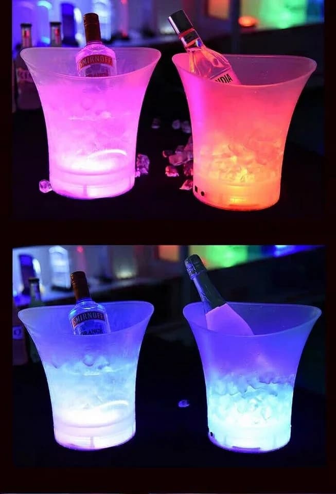Smad Outdoor-Flaschenkühler 5L LED 7 Farbwechsel Weiß - Bild 4