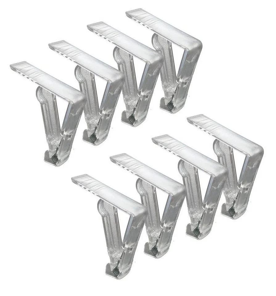 varivendo Tischtuchklammer 8er Set Transparent Kunststoff - Bild 2