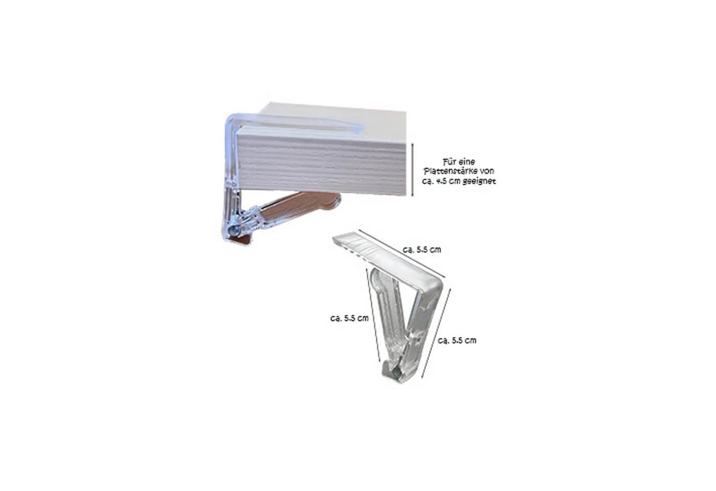 varivendo Tischtuchklammer 8er Set Transparent Kunststoff - Bild 3