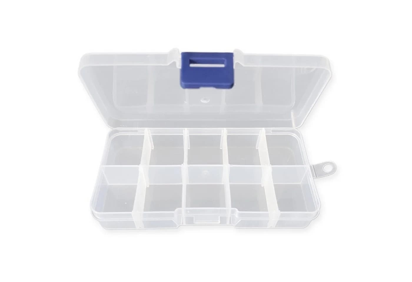 Kopper-24 Aufbewahrungsbox Sortierkasten Perlen Box transparent 10 Fächer
