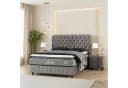 gowoll Boxspringbett Comfort Duo Grau mit Bettkasten & H3 Matratze Bild 1
