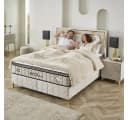 gowoll Boxspringbett Wooltouch Stauraumbett Weiß mit Matratze & Topper Bild 3