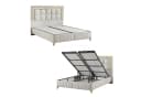 gowoll Boxspringbett Wooltouch Stauraumbett Weiß mit Matratze & Topper Bild 4