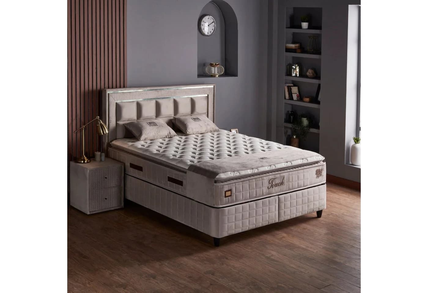 gowoll Boxspringbett Wooltouch Stauraumbett mit Matratze & Topper - Bild 2